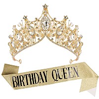 Happy Birthday Crown And Tiaras For Women Tiara And Sash Set Happy Birthday Decorations For Women Birthday Gifts Birthday Acc