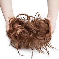 Hairro Hair Bun Hair Piece Messy Bun Hair Extension Updo Hairpieces Fluffy Tousled Scrunchy Synthetic Scrunchies Wavy Up Do Donu