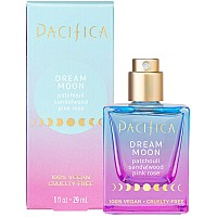 Pacifica Beauty Dream Moon Spray Perfume Pink Rose Sandalwood Patchouli Notes Womens Fragrance Natural Essential Oils C