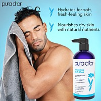 Pura Dor Awakening Body Wash 16Oz With Aloe Vera Chamomile Lavender Tea Tree And Natural Nutrients Ph Balanced For Moist