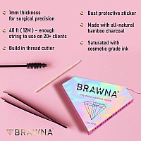 BRAWNA Pink Mapping String for Eyebrow Measuring - Microblading Thread Ink - Microblading Supplies - PMU Kit