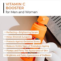 35% Vitamin C Serum For Face - Anti Aging Serum With Vitamin E And Squalane, Hydrating And Brightening Facial Serum For Fine Lines, Wrinkles, And Dark Spots, Paraben Free, 100% Vegan.