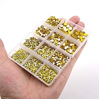 Ncb 8000Pcs Non Hotfix Rhinestones 10 Sizes Flatback Crystal Glass Rhinestones With Tweezers And Picking Pen For Nail Art Clothe