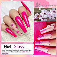 Ur Sugar Pink Gel Nail Polish Set 6 Colors Hot Pink Neon Pink Gel Polish Set Light Bright Pink Soak Off Led Nail Art Design Ma