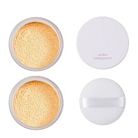 2 Pack Phoera Banana Setting Powder Control Oil Brighten Skin Color Cover Blemish Face Setting Loose Powder 03 Banana