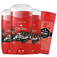 Old Spice Mens Deodorant Aluminumfree Bearglove Scent 48 Hr Protection 30 Oz Pack Of 3 With Travelsize Swagger Body W