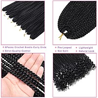 8 Packs 30 Inch Crochet Box Braids Hair With Curly Ends Pre Looped Goddess Box Braids Hair Extensions And Braiding