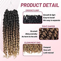 Pre Passion Twist Crochet Hair Water Wave Pre Looped Crochet Twist Hair 12 Inch Pre Twist Passion Twist Hair 1B3027