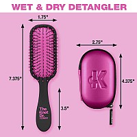 The Knot Dr Hair Brush By Conair Detangling Hair Brush Travel Brush Wet Brush Removes Knots And Tangles In Wet Or Dry H