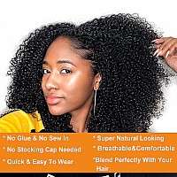 Nadula Hair 10A Kinky Curly U Part Wig Human Hair Glueless For Black Women Brazilian Remy Hair Full Head Half Kinky Wig U Shape