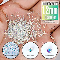 Novani Crystal Rhinestones Flatback Loose Gemstones 1440Pcs Glass Rhinestones For Clothes Shoes Crafts Makeup Nail Art And Diy