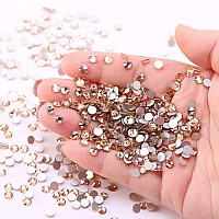 Novani Crystal Rhinestones Flatback Loose Gemstones 288Pcs Glass Rhinestones For Clothes Shoes Crafts Makeup Nail Art And Diy D