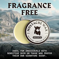 Striking Viking Mustache Wax Comb Kit Beard Mustache Wax For Men With Strong Hold Natural Beeswax Helps Tame Style Gro