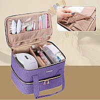 Bafaso Nail Polish Storage Holds 40 Bottles 15Ml 05 Floz And A Nail Lamp Nail Polish Carrying Case With Manicure Tools Se