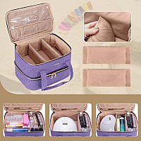 Bafaso Nail Polish Storage Holds 40 Bottles 15Ml 05 Floz And A Nail Lamp Nail Polish Carrying Case With Manicure Tools Se