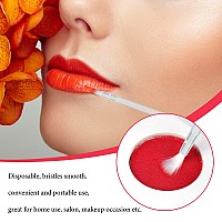 Gcqq 50Pcs Disposable Lip Brushes Clear Lipstick Applicator Lip Wands Makeup Beauty Tool Kits Pyo Cookie Paint Brush Clear