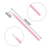 Gcqq 50Pcs Disposable Lip Brushes Pink Lipstick Applicator Lip Wands Makeup Beauty Tool Kits Pyo Cookie Paint Brush Pink