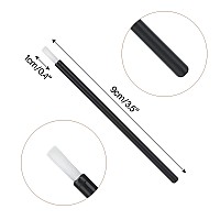 Gcqq 50Pcs Disposable Lip Brushes Black Lipstick Applicator Lip Wands Makeup Beauty Tool Kits Pyo Cookie Paint Brush Black