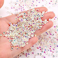 Novani Crystal Rhinestones Flatback Loose Gemstones 288Pcs Glass Rhinestones For Clothes Shoes Crafts Makeup Nail Art And Diy D