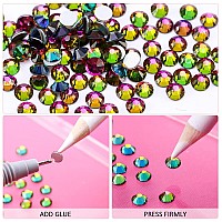 Novani Crystal Rhinestones Flatback Loose Gemstones 1440Pcs Glass Rhinestones For Clothes Shoes Crafts Makeup Nail Art And Diy