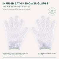 Ecotools Gentle Bath Shower Gloves Exfoliating Gloves Remove Dead Skin Cleanse The Whole Body Bath Gloves Infused With Avo