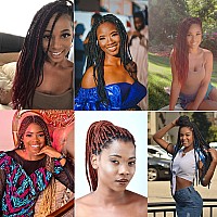 Fayeta Ombre 1Bpurpleburgundy Pre Stretched Braiding Hair 248 Packs Braid Hair Extensions 100 Kanekalon Synthetic Croche