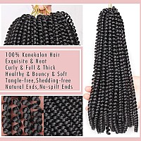 Xtrend 12 Inch 5 Packs Spring Twist Hair For Butterfly Faux Locks Mini Twist Crochet Braiding Hair Synthetic Fluffy Hair Extension For Women (27/613#)