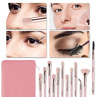 Daubigny Eye Makeup Brushes12 Pcs Professional Eye Shadow Concealer Eyebrow Foundation Powder Liquid Cream Blending Brushes