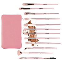 Daubigny Eye Makeup Brushes12 Pcs Professional Eye Shadow Concealer Eyebrow Foundation Powder Liquid Cream Blending Brushes