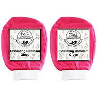 Natural Elephant Exfoliating Hammam Glove Pink Tulip Pack Of 2