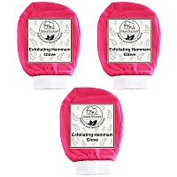 Natural Elephant Exfoliating Hammam Glove Pink Tulip Pack Of 3