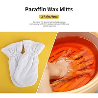 Segbeauty 4Pcs Paraffin Wax Mitts Thick Paraffin Heated Hand Covers Paraffin Baths Gloves For Hot Wax Hand Therapy Bath Paraf