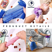 3 Pieces African Bath Sponge African Net Long Net Bath Sponge Exfoliating Shower Body Scrubber Back Scrubber Skin Smoothergreat