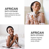 3 Pieces African Bath Sponge African Net Long Net Bath Sponge Exfoliating Shower Body Scrubber Back Scrubber Skin Smoothergreat