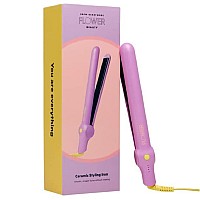 Flower Beauty Ceramic Styling Iron - Versatile Hair Tool Straightens, Curls & Adds Waves with 4 Adjustable Heat Settings - Crease-Free Styling - for All Hair Types