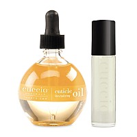 cuccio Naturale cuticle Revitalizing Oil Set - Provides Intense Hydration - Replenishes And Strengthens Nails - Promotes Healthier Skin - Easy To Use Rollerball Applicator - Milk And Honey - 2 Pc