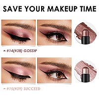 Focallure 2 Pcs Cream Eyeshadow Stickbrightener Eyeshadow Pencil Crayonhighlighter Eye Shadow Stick Sets With Creaseproof For