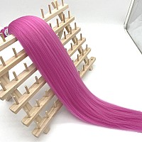 Periwinkle Pink Pre Stretched Braiding Hair 30Inch Kanekalon Braiding Hair Pre Stretched Braid Hair