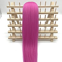 Periwinkle Pink Pre Stretched Braiding Hair 30Inch Kanekalon Braiding Hair Pre Stretched Braid Hair