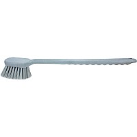 Sparta 40501Ec23 Plastic Large Scrub Brush Kitchen Brush Utility Brush With Long Handle For Cleaning 20 Inches Gray Pack O