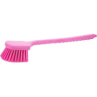 Sparta 40501Ec26 Plastic Large Scrub Brush Kitchen Brush Utility Brush With Long Handle For Cleaning 20 Inches Pink Pack O