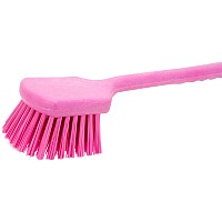 Sparta 40501Ec26 Plastic Large Scrub Brush Kitchen Brush Utility Brush With Long Handle For Cleaning 20 Inches Pink Pack O