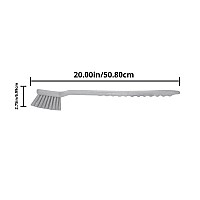 Sparta 40501Ec26 Plastic Large Scrub Brush Kitchen Brush Utility Brush With Long Handle For Cleaning 20 Inches Pink Pack O