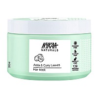 Nykaa Naturals Amla & Curry Leaves Hair Mask, 6.76 oz