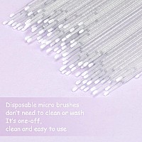 Gcqq 200Pcs Micro Applicator Brushes 2Mm Microswabs Applicators Crystal Micro Swabs For Eyelash Extensions Disposable Micro C