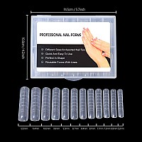 NMKL38 120Pcs Dual Forms Full Cover Nail Tips Upper Arched Extension Mold (Fantastic C-curve)