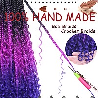 Beverlee Hair Extension Box Braids Crochet Hair 18 Inch 8 Packs 49 Synthetic Curly For Black Women