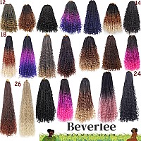 Beverlee Hair Extension Box Braids Crochet Hair 18 Inch 8 Packs 49 Synthetic Curly For Black Women