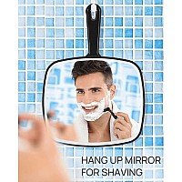 Omiro Hand Mirror Extra Large Black Handheld Mirror With Handle124 L X 9 W Pack Of 3