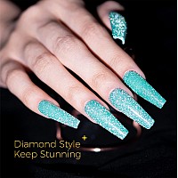 Burano Reflective Glitter Gel Nail Polish 73Ml Green Sparkle Reflective Nail Polish Gel Soak Off Uv Led Lamp Required For Nai